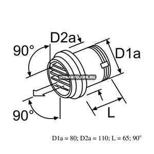 ��������� 90� d=80�� (�������)